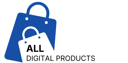 Alldigitalproducts.in logo – premium digital products marketplace by The Cyber Pixel